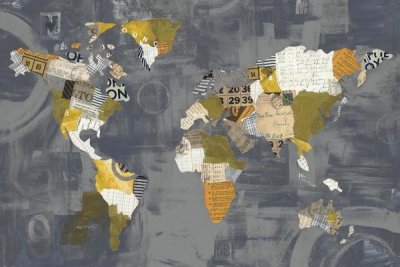 Courtney Prahl - Golden World on Grey