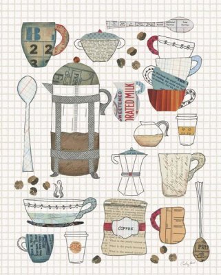 Courtney Prahl - Coffee Chart II v2 Gingham