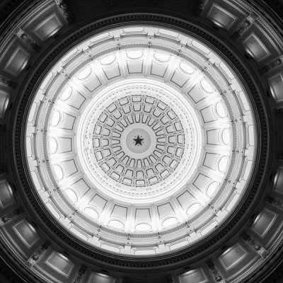 Carol Highsmith - The Dome of the Texas Senate Chamber - BW