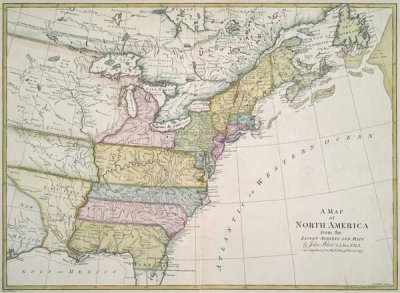 James Blair - American Revolutionary Era Map, 1782
