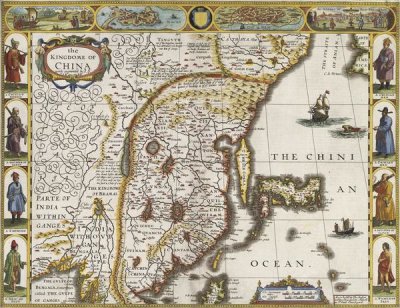 John Speed - China, Korea and Japan, 1626