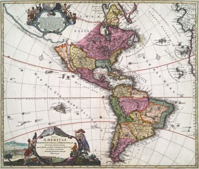 Johann Baptiste Homann - The Americas, 1720