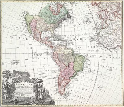 Homann Heirs - North and South America, 1746