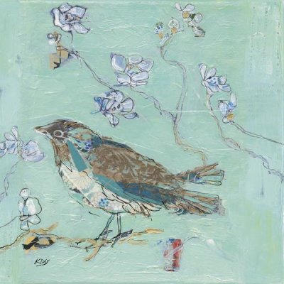 Kellie Day - Aqua Bird with Teal