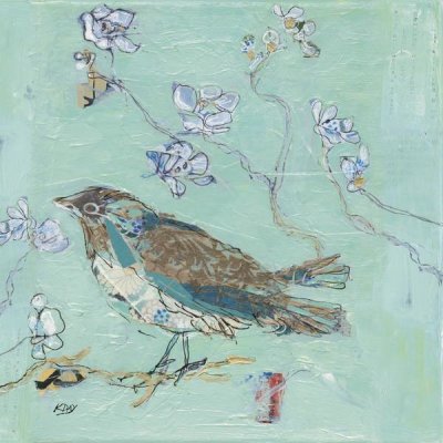 Kellie Day - Aqua Bird with Teal