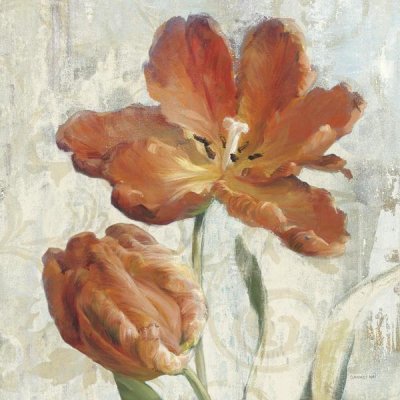 Danhui Nai - Parrot Tulips II  on Ivory