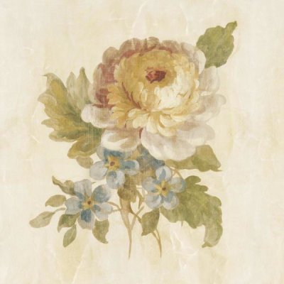 Danhui Nai - Parisian Flower I on White Square