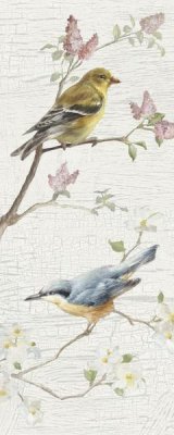 Danhui Nai - Vintage Birds Panel I