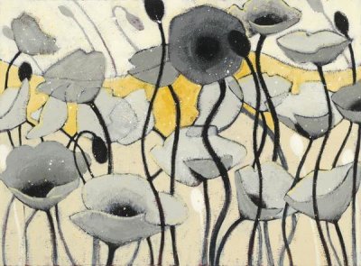 Shirley Novak - Snow Day Gray Flower