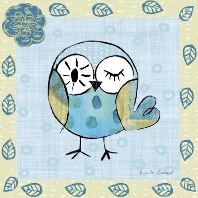 Farida Zaman - Whimsy Owls I