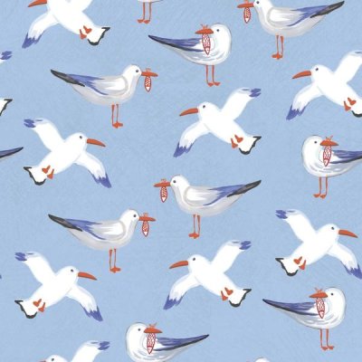 Farida Zaman - Coastal Birds Pattern II