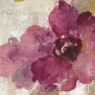 Silvia Vassileva - Elegant Fresco Floral Gold Flower I