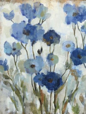 Silvia Vassileva - Abstracted Floral in Blue II