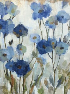 Silvia Vassileva - Abstracted Floral in Blue III