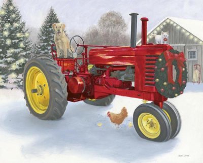 James Wiens - Christmas in the Heartland III Red Tractor