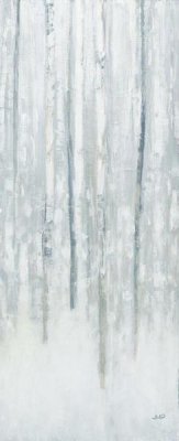 Julia Purinton - Birches in Winter Blue Gray Panel II