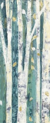 Julia Purinton - Birches in Spring Panel III