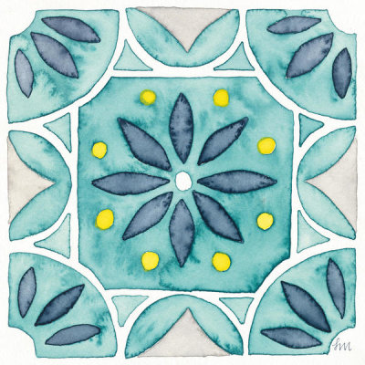 Laura Marshall - Garden Getaway Tile VIII Teal