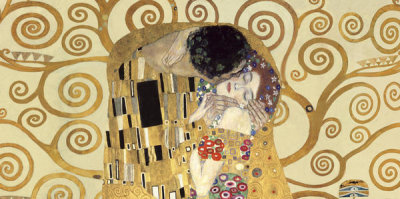 Gustav Klimt - The Kiss (detail)