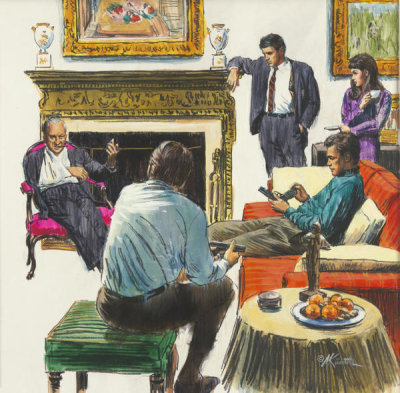 Mort Kunstler - Corleone Family Meeting