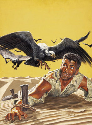 Mort Kunstler - Staked Out in the Desert