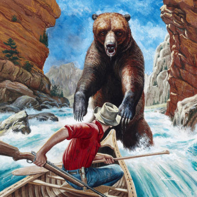 Mort Kunstler - Grizzly Trap