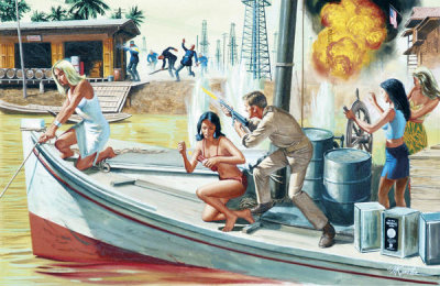 Mort Kunstler - Yank Skipper Who Led Sumatra's Riverboat Pirates