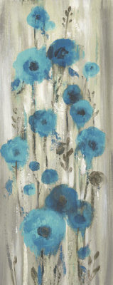 Silvia Vassileva - Roadside Flowers I Blue Crop