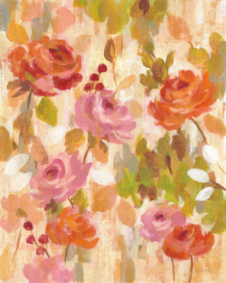 Silvia Vassileva - Pink and Orange Brocade I