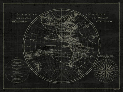 Wild Apple Portfolio - Mappemonde Etching v2