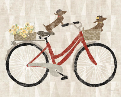 Sue Schlabach - Doxie Ride ver I Red Bike