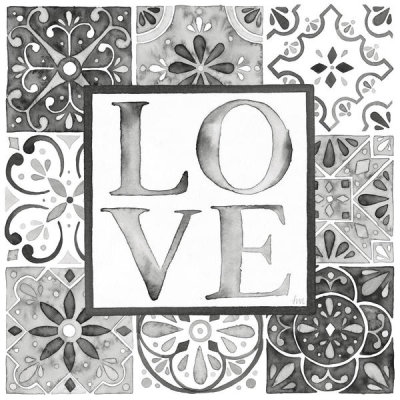 Laura Marshall - Garden Getaway Patchwork I Love BW