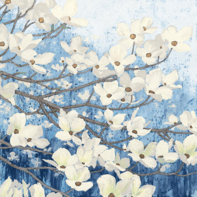 James Wiens - Dogwood Blossoms II Indigo