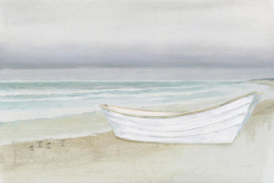 James Wiens - Serene Seaside with Boat