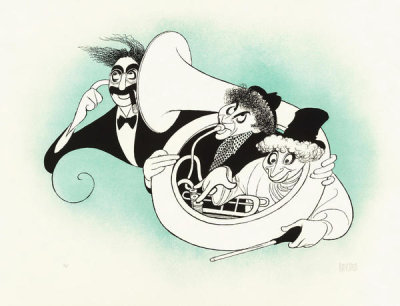 Hollywood Photo Archive - Marx Brothers - Cartoon - Tuba