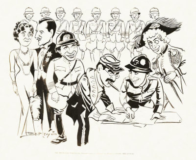 Hollywood Photo Archive - Marx Brothers - Duck Soup - Drawings 02