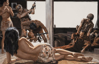 Mort Kunstler - House of "Bizarre Maidens"