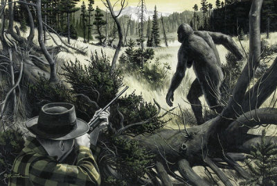 Mort Kunstler - Spotting Big Foot