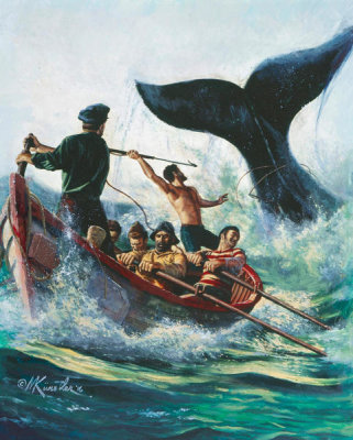 Mort Kunstler - Tail of a Whale