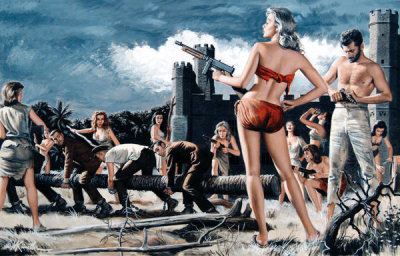 Mort Kunstler - Wild Convict Women of Penal Rock Island