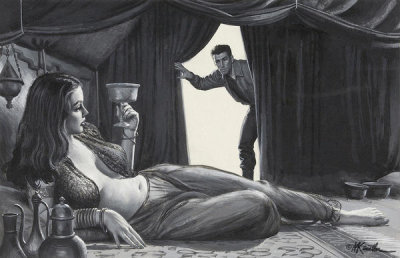 Mort Kunstler - The Kazakh Boudoir