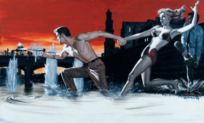 Mort Kunstler - The Last Yank on Singapore