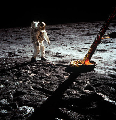 NASA Archive Photo - Buzz Aldrin Walking on the Moon