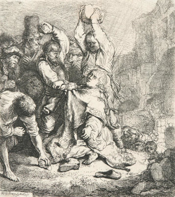 Rembrandt van Rijn - The Stoning of St. Stephen, 1635