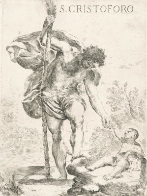 Francesco Amato - St. Christopher, ca. 1650