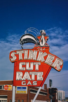 John Margolies - Stinker Cut-Rate Gas sign, Boise, Idaho