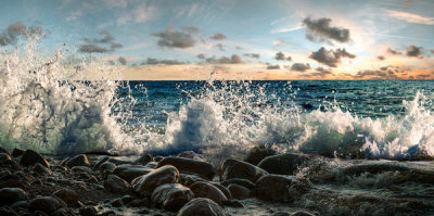 Pangea Images - Waves crashing, Point Reyes, California (detail)