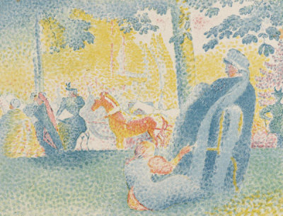 Henri Edmond Cross - Aux Champs Elysees, 1898