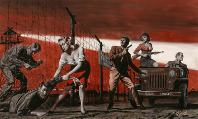 Mort Kunstler - Getting Out Under the Wire
