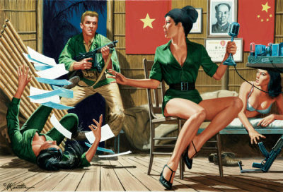 Mort Kunstler - "Saigon Sally's" Sin Barracks